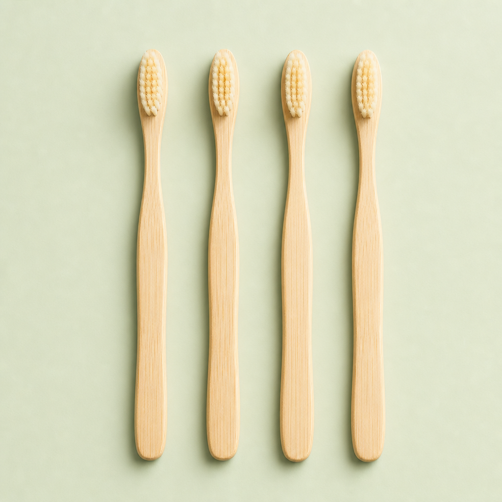 Bamboo Toothbrush Set of Four