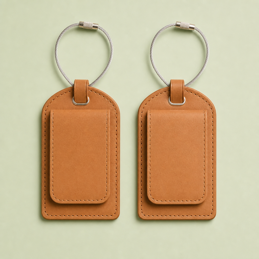 Leather Luggage Tag Set