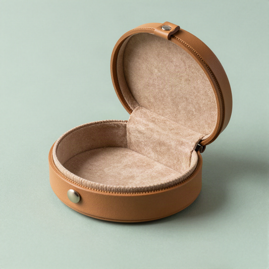 Leather Travel Jewelry Case