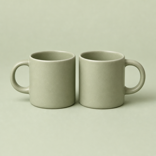 Stoneware Mug Set of Two